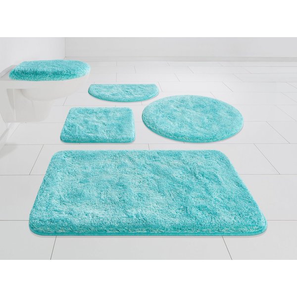 Grund Badematte Melos, Badvorleger, Badezimmer Teppich, sehr weich, Höhe 27 mm, rutschhemmend beschichtet, fußbodenheizungsgeeignet, Kunstfaser, rechteckig, mel