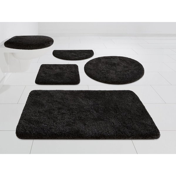 Grund Badematte Melos, Badvorleger, Badezimmer Teppich, sehr weich, Höhe 27 mm, rutschhemmend beschichtet, fußbodenheizungsgeeignet, Kunstfaser, rechteckig, mel