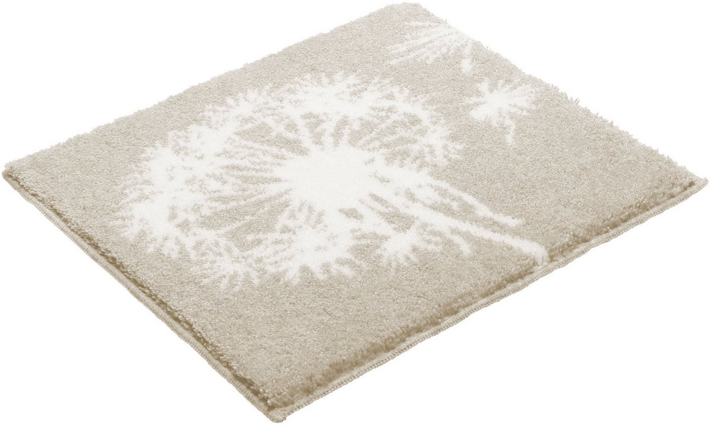 Grund Badematte Pusteblume, Badvorleger, Badezimmer Teppich, sehr weich, Höhe 20 mm, rutschhemmend beschichtet, schnell trocknend, fußbodenheizungsgeeignet, Pol – Bild 2 von 5
