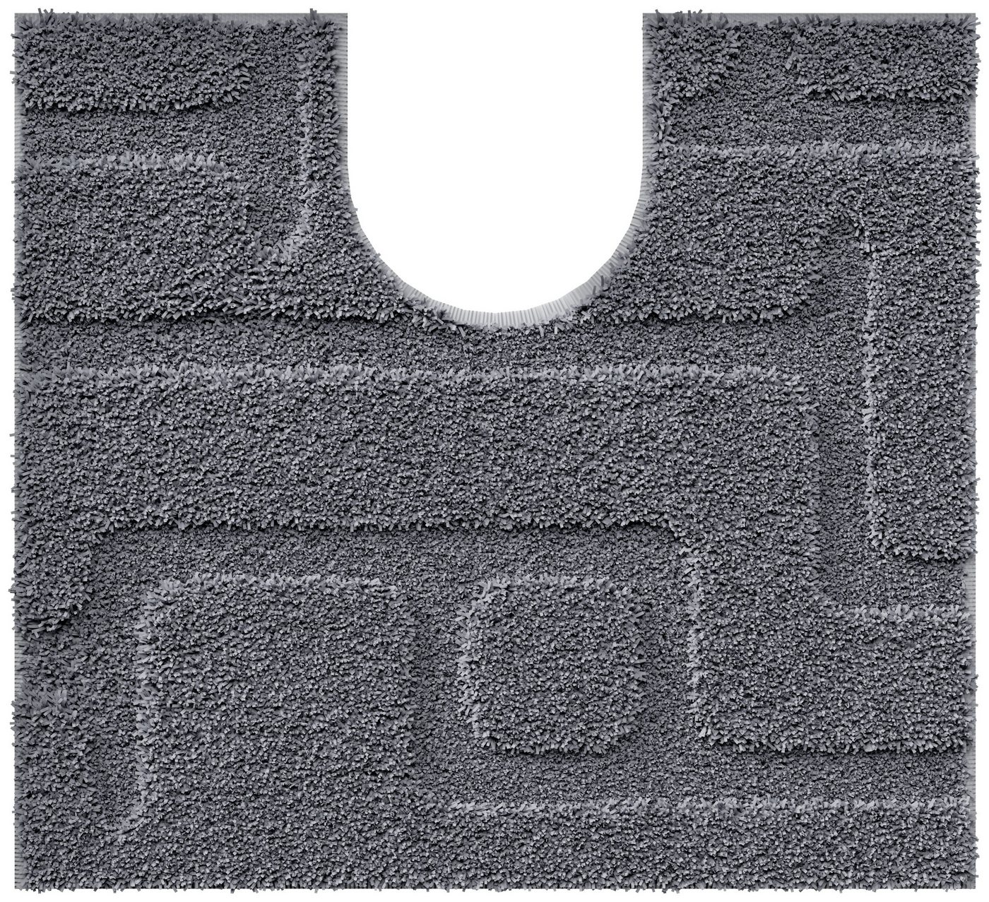 Grund Badematte Riana, Badvorleger, Badezimmer Teppich, sehr weich, Höhe 20 mm, rutschhemmend beschichtet, schnell trocknend, Polyester, rechteckig, 3-tlg. Stan – Bild 3 von 5