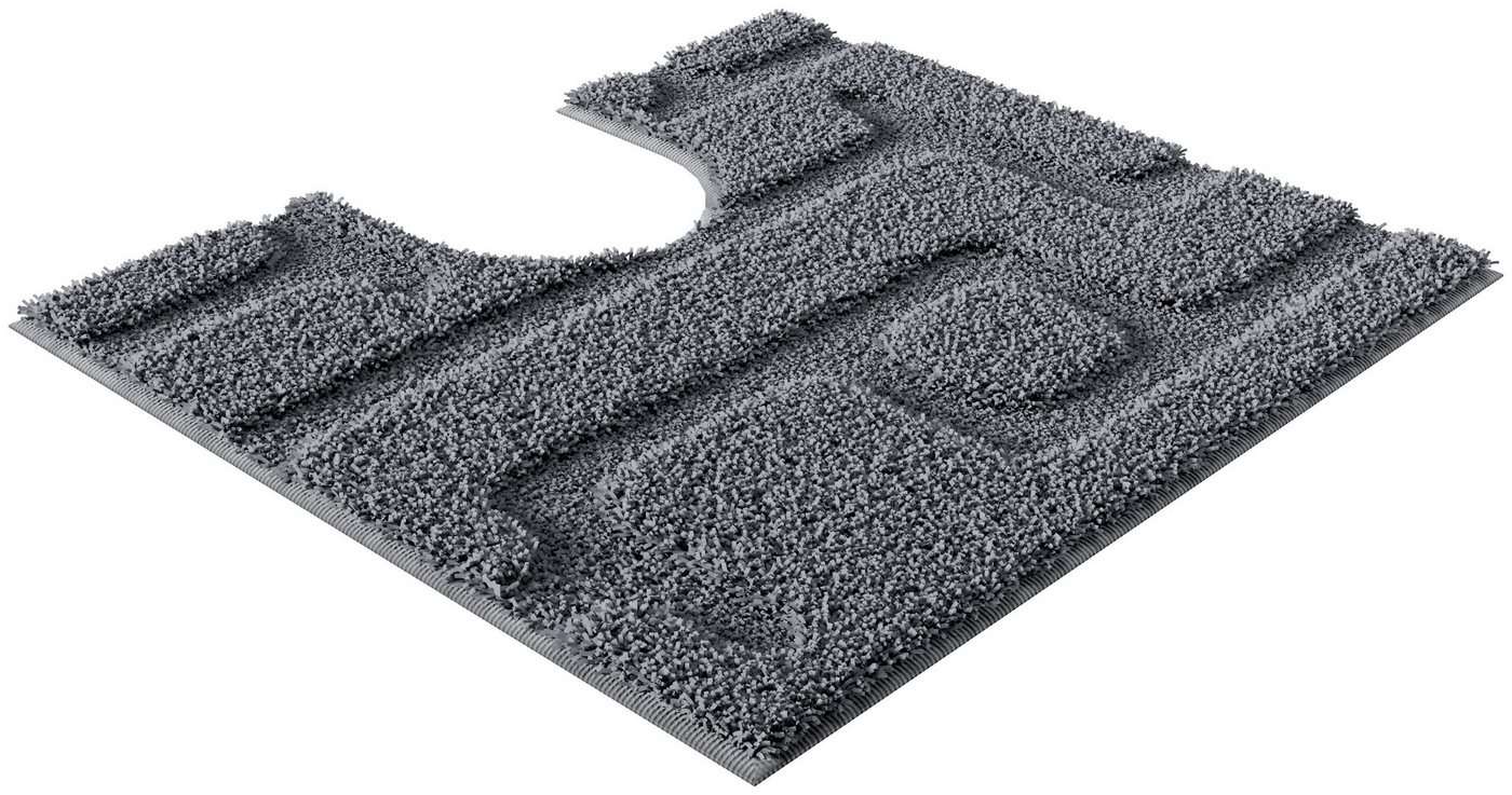 Grund Badematte Riana, Badvorleger, Badezimmer Teppich, sehr weich, Höhe 20 mm, rutschhemmend beschichtet, schnell trocknend, Polyester, rechteckig, 3-tlg. Stan – Bild 5 von 5