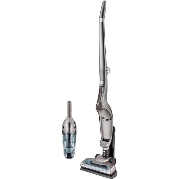 Grundig Akku-Stielstaubsauger VCH 9832, 2- in 1 Akkusauger, herausnehmbares Handteil, beutellos, 75 min Akkulaufzeit, platzsparende Aufbewahrung, 4-stufige Akku