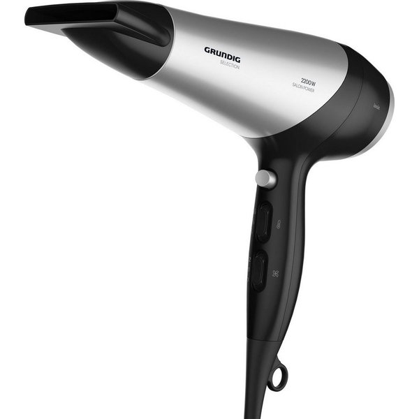 Grundig Haartrockner HD 6080 B, 2200 W, 2200W Ionen-Haartrockner mit Keramikschutz für glänzendes Haar