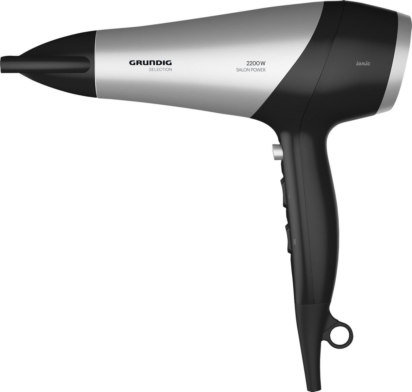 Grundig Haartrockner HD 6080 B, 2200 W, 2200W Ionen-Haartrockner mit Keramikschutz für glänzendes Haar – Bild 2 von 5