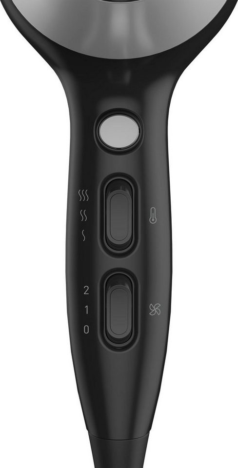 Grundig Haartrockner HD 6080 B, 2200 W, 2200W Ionen-Haartrockner mit Keramikschutz für glänzendes Haar – Bild 4 von 5