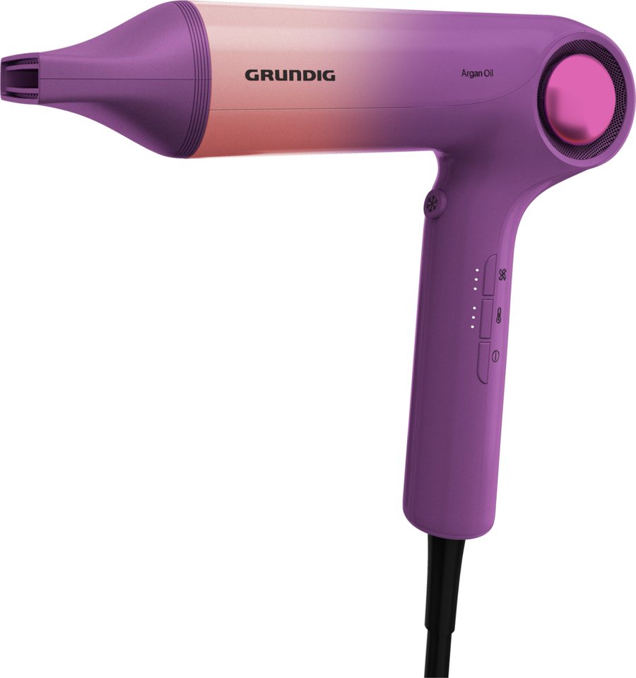 Grundig Haartrockner HD 9480, 1600 W, Ionen Funktion, 3 Temperatur- und 3 Luftstromstufen – Bild 2 von 4