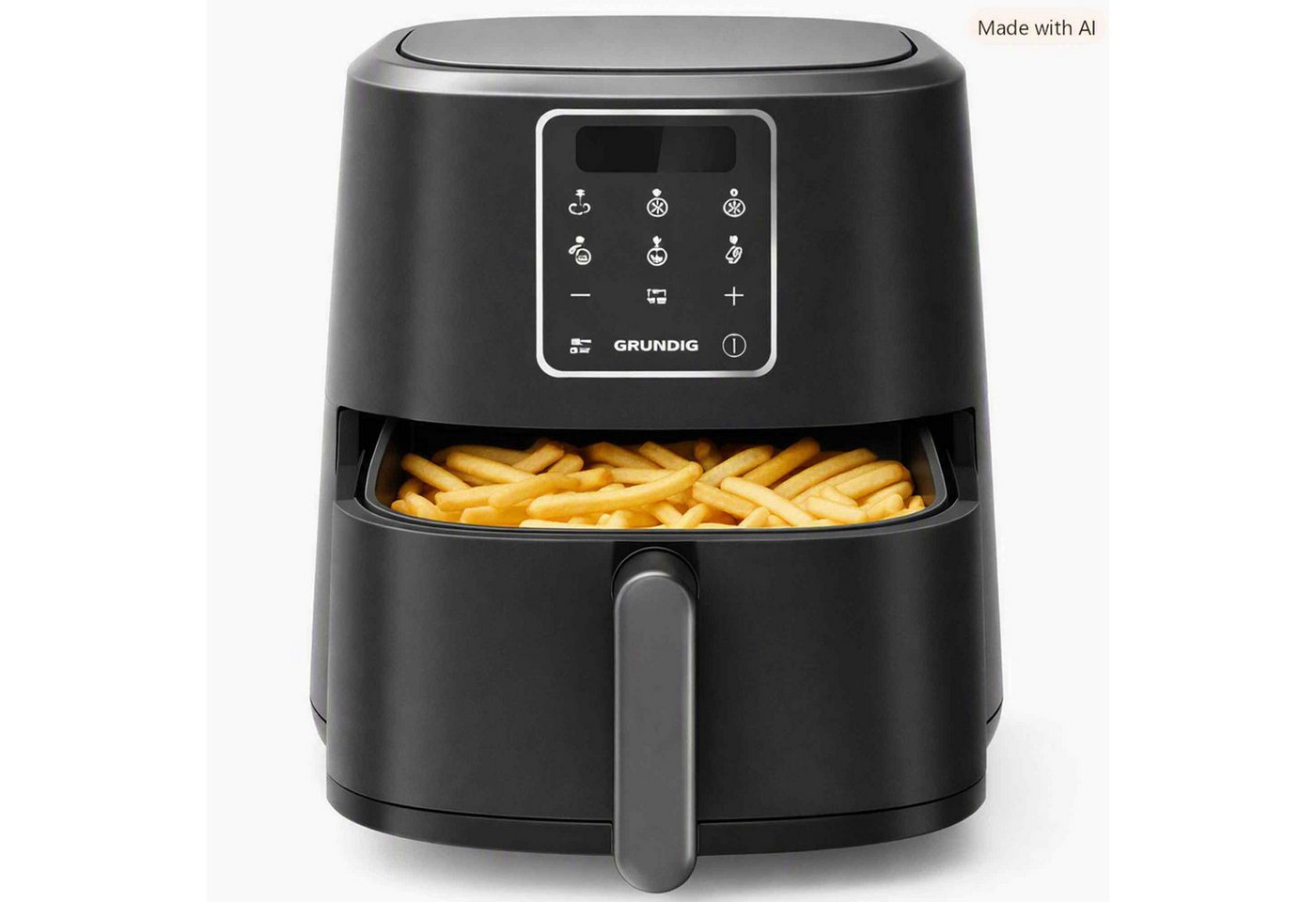 Grundig Heißluftfritteuse FRY 6520, 1750 W, 6 Liter Fassungsvermögen, Voreingestellte Programme – Bild 2 von 5