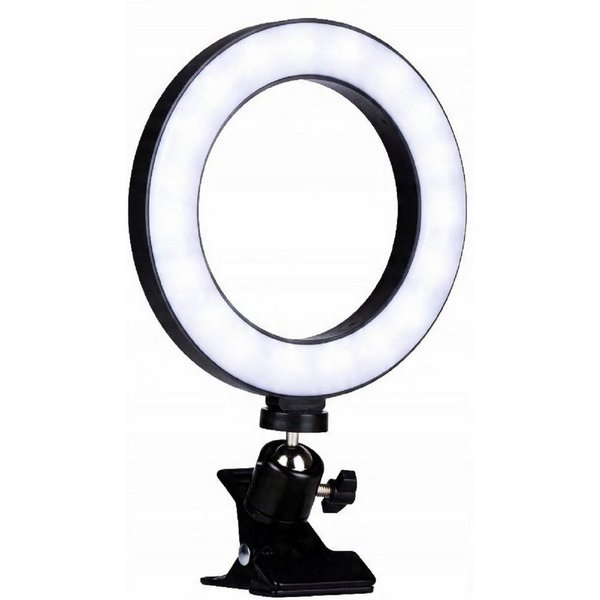 Grundig Ringlicht LED Selfie Ringlicht mit Clip, ∅ 15,6 cm – Ringlampe