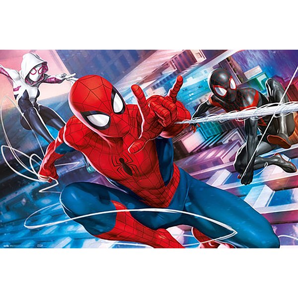 Grupo Erik Poster SpiderMan Poster Marvel Peter, Miles & Gwen 61 x 91,5 cm