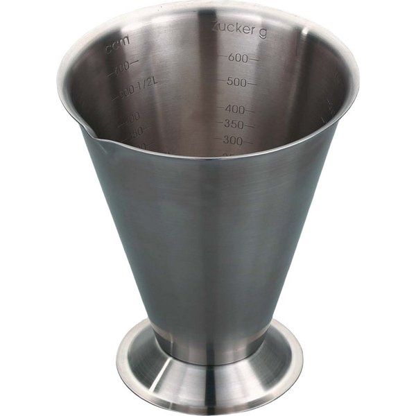 GSD HAUSHALTSGERÄTE Messbecher, Edelstahl, 750 ml