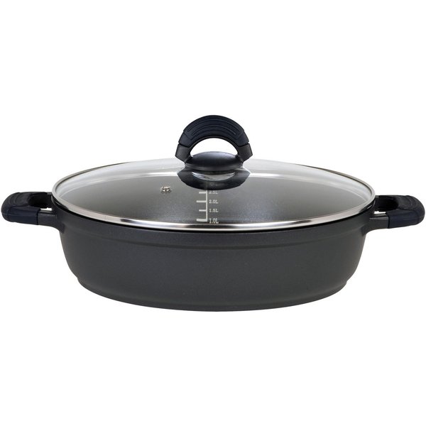 GSW Bräter SilcoGuss noir, Aluminiumguss (1-tlg), Induktion, incl. Literskala