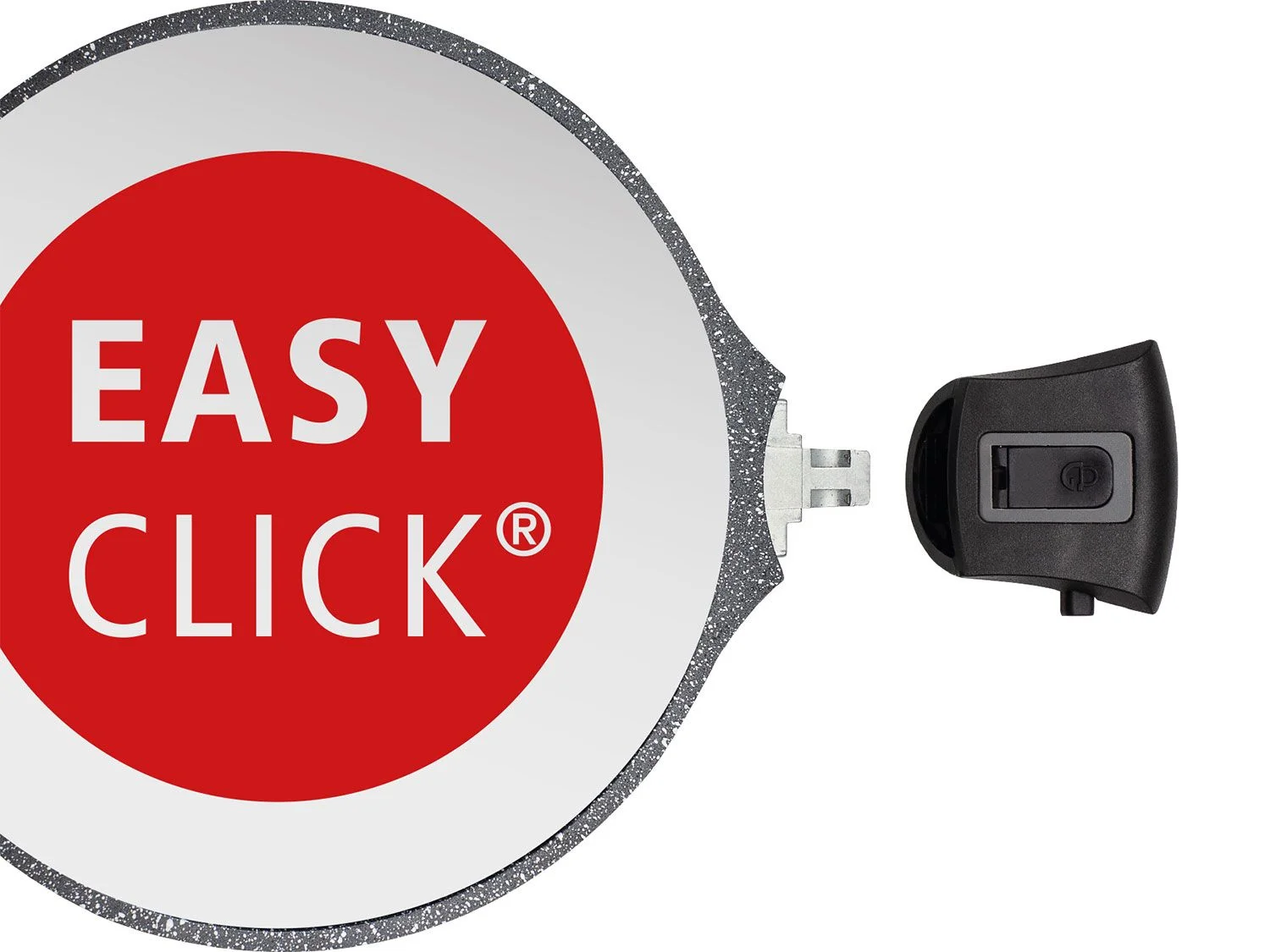 GSW Bratpfanne Easy Click, Aluminiumguss (1-tlg), abnehmbarer Griff, Induktion – Bild 4 von 4