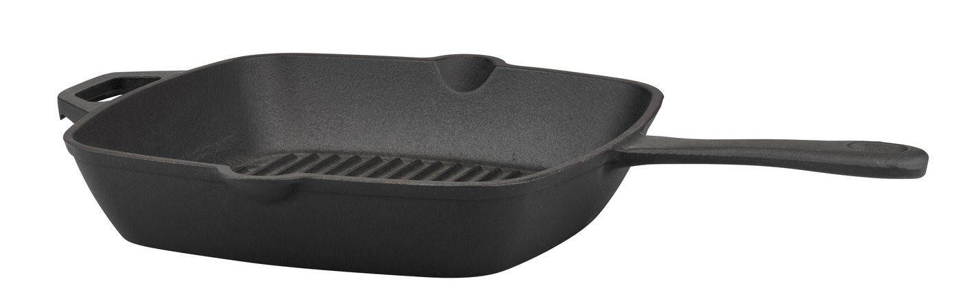 GSW Grillpfanne Black Iron BBQ, Gusseisen (1-tlg), Grillpfanne zur Anwendung auf dem Grill, Feuer oder Backofen – Bild 2 von 2