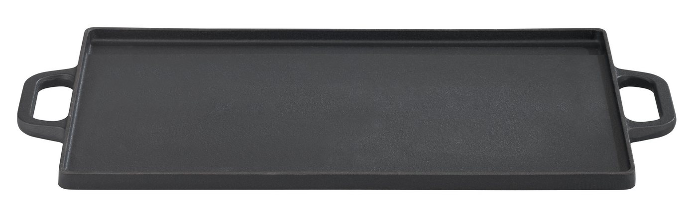 GSW Grillplatte Black Iron BBQ (1-St), Gusseisen Grillplatte zur Anwendung auf dem Grill, Feuer oder Backofen – Bild 3 von 3