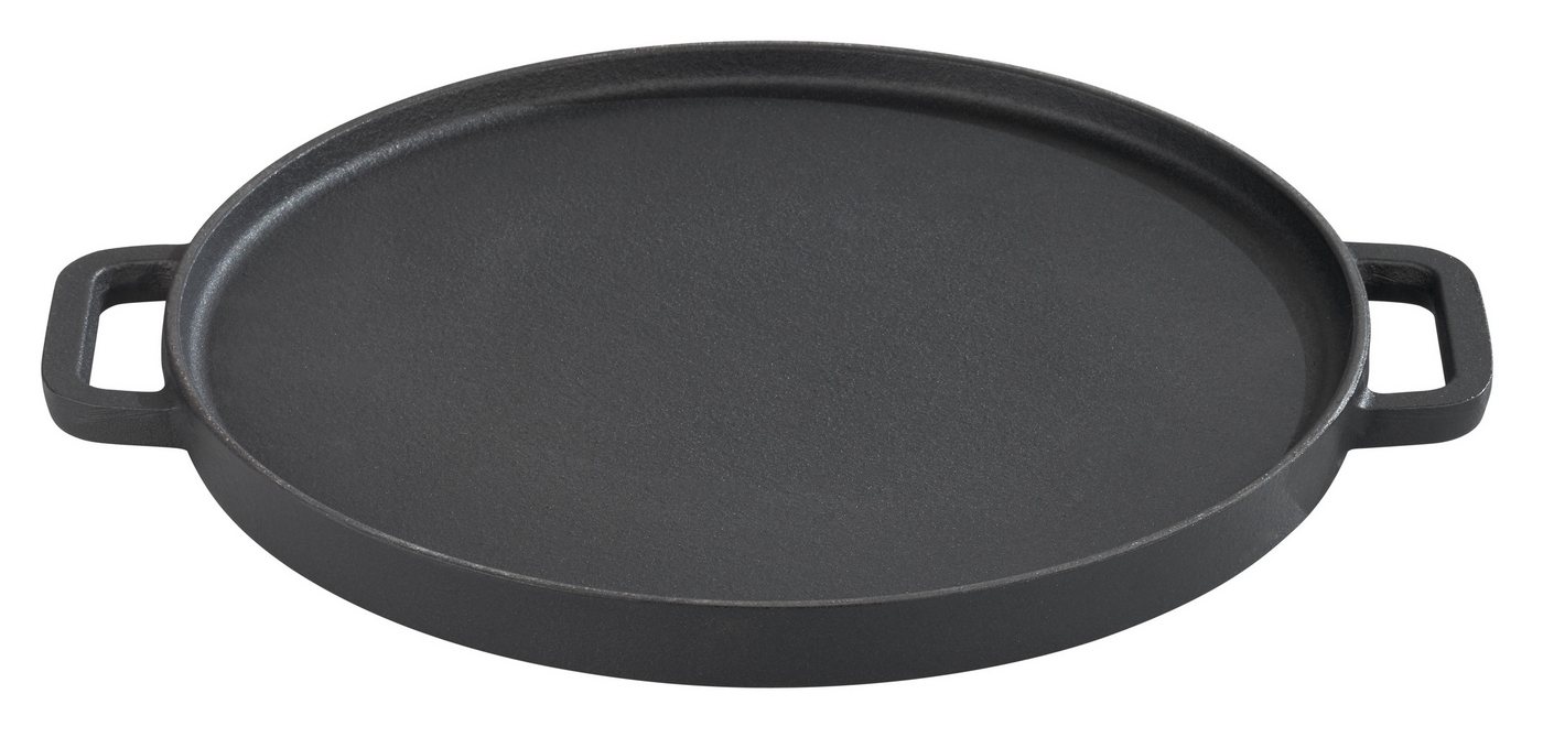 GSW Grillplatte Black Iron BBQ (1-St), Gusseisen Grillplatte zur Anwendung auf dem Grill, Feuer oder Backofen – Bild 2 von 4
