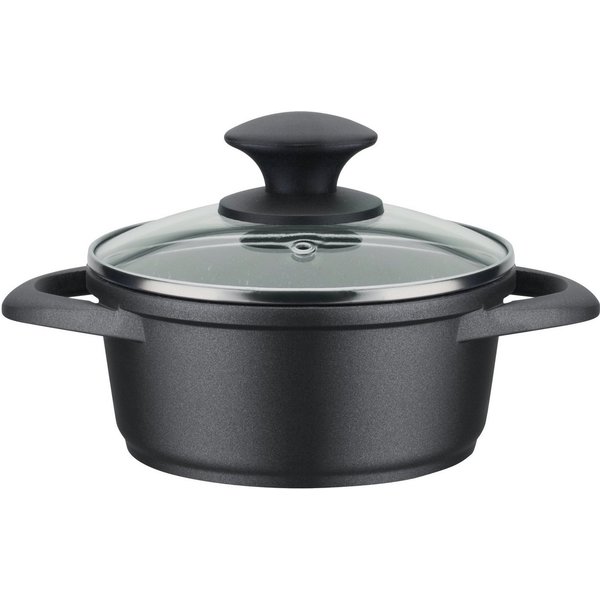 GSW Kochtopf Gourmet Granit, Aluminiumguss, mehrfache, langlebige VITAFLON®GRANIT Antihaft-Versiegelung, Induktion