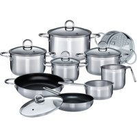 GSW Kochtopf-Set Alara, 14-teilig, Edelstahl, Kapselboden
