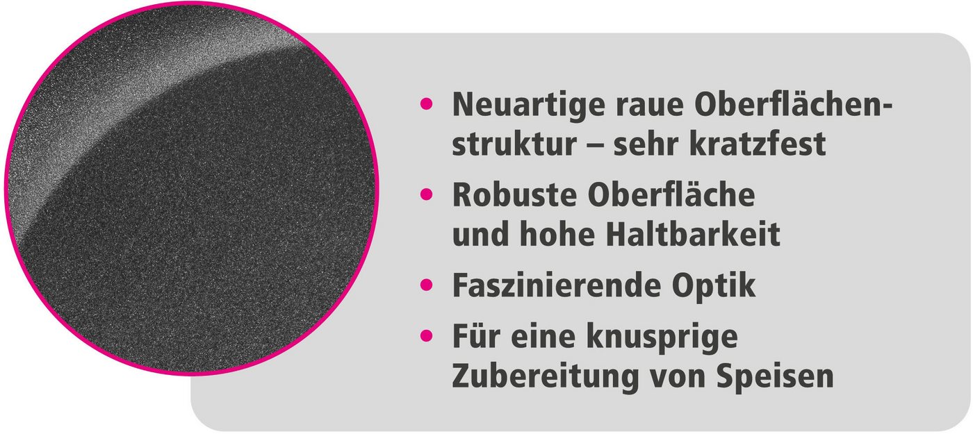 GSW Pfannen-Set Titanium Granit Advanced, Aluminiumguss (Set, 2-tlg), Pfannen-Set aus Aluminium-Guss mit Antihaft-Versiegelung – Bild 4 von 5