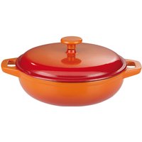 GSW Schmortopf Orange Shadow, Gusseisen (1-tlg), Induktion