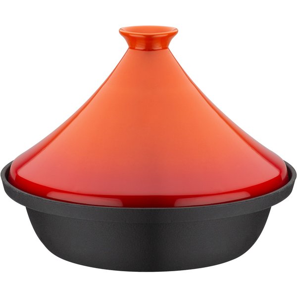GSW Schmortopf Shadow, Gusseisen, Keramik (1-tlg), Orientalische Tajine aus Gusseisen für die schonende Zubereitung