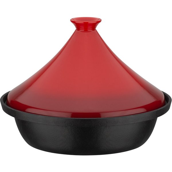 GSW Schmortopf Shadow, Gusseisen, Keramik (1-tlg), Orientalische Tajine aus Gusseisen für die schonende Zubereitung