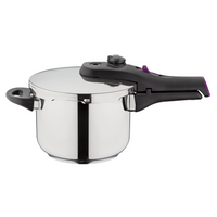 GSW Schnellkochtopf 3,2l Dampfkochtopf zum Bio-/Schnellgaren System RAPID, Edelstahl 18/8 (1-tlg), Fassungsvermögen 3,2 l, 2 Garstufen, Innenskala, Induktion