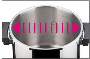 GSW Schnellkochtopf easy Click, Edelstahl 18/8 (1-tlg), Dampfkochtopf, Induktion – Bild 4 von 5