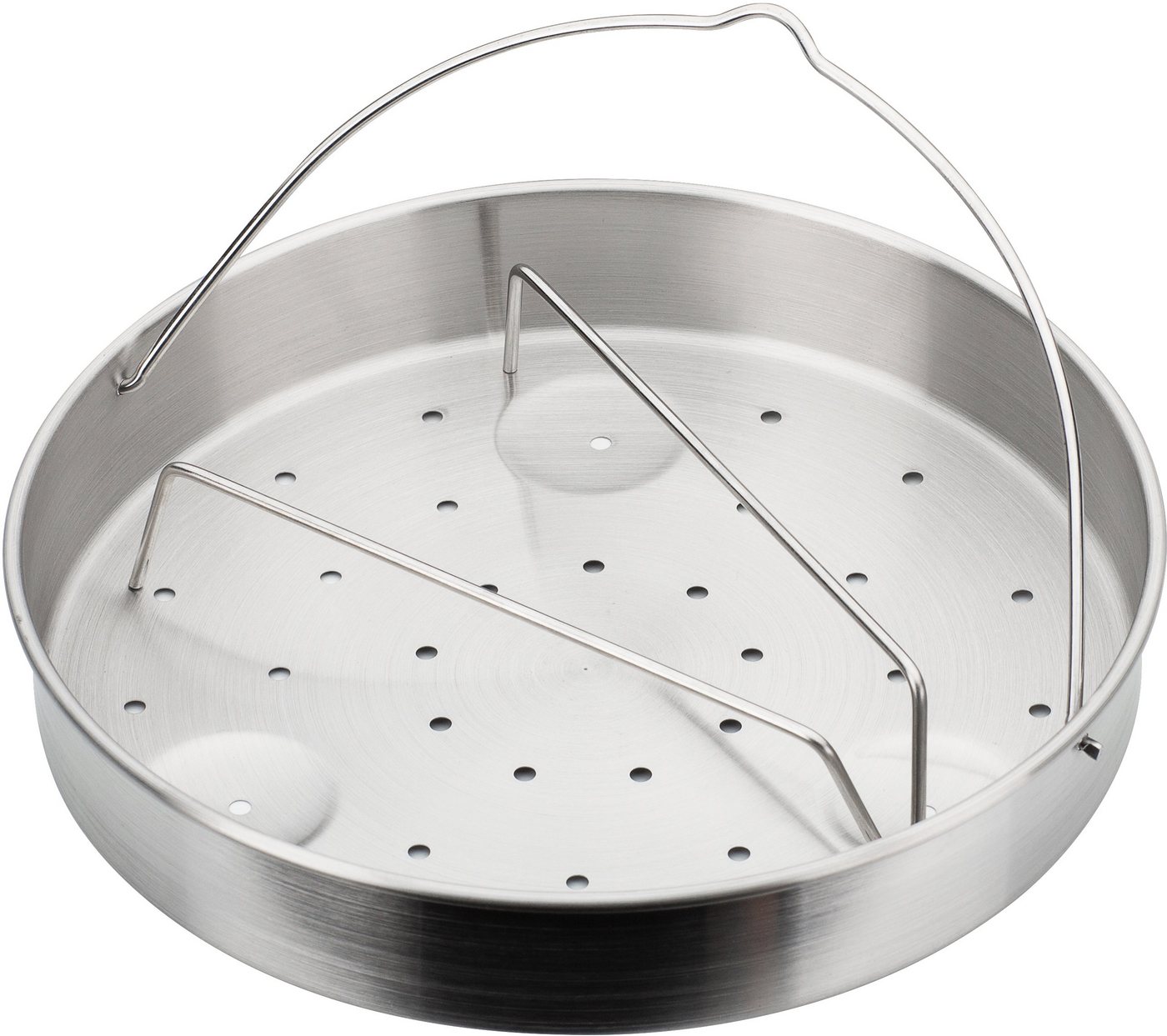 GSW Schnellkochtopf System RAPID, Edelstahl 18/8 (Set, 6-tlg), Dampfkochtopf zum Bio-/Schnellgaren, 2 Garstufen, Induktion – Bild 4 von 5