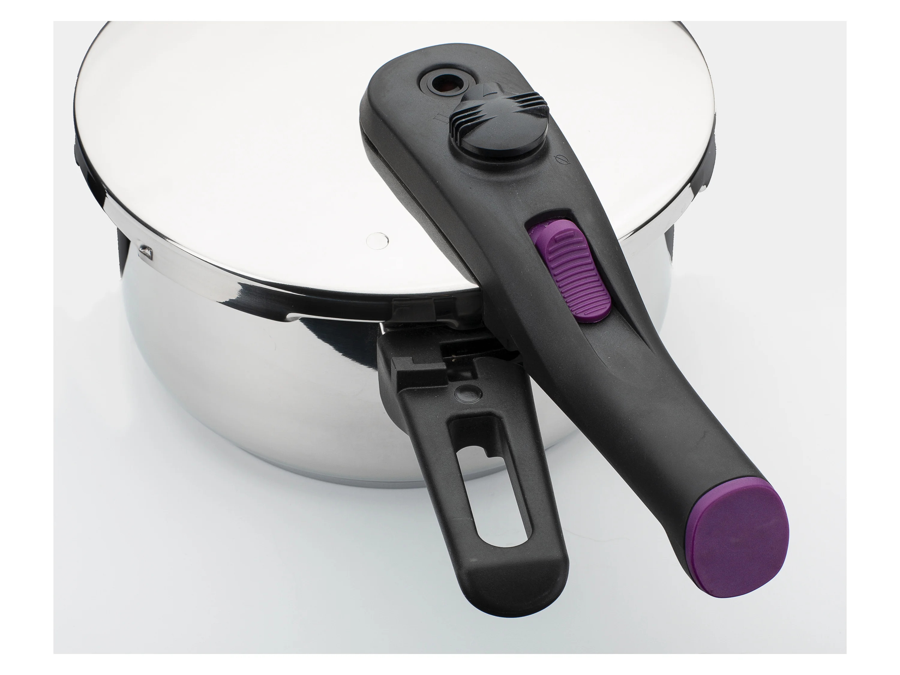GSW Schnellkochtopf System RAPID, Edelstahl 18/8, Dampfkochtopf zum Bio-/Schnellgaren, Induktion, Einsatz mit Standfuß – Bild 4 von 4