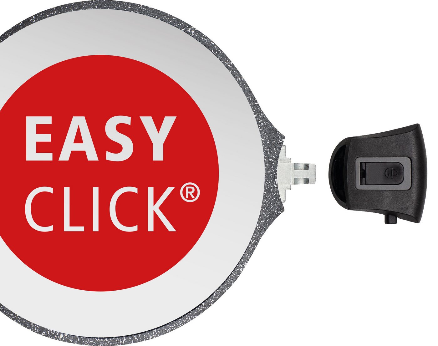GSW Wok Easy Click, Aluminiumguss (1-tlg), abnehmbarer Griff, Ø 28 cm, Induktion – Bild 4 von 5