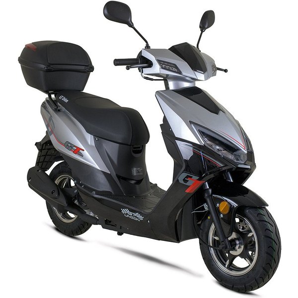 GT UNION Motorroller Sonic X 25, 49,6 ccm, 25 km/h, Euro 5, (Topcase in Hochglanz-Optik), Luftgekühlter Motor