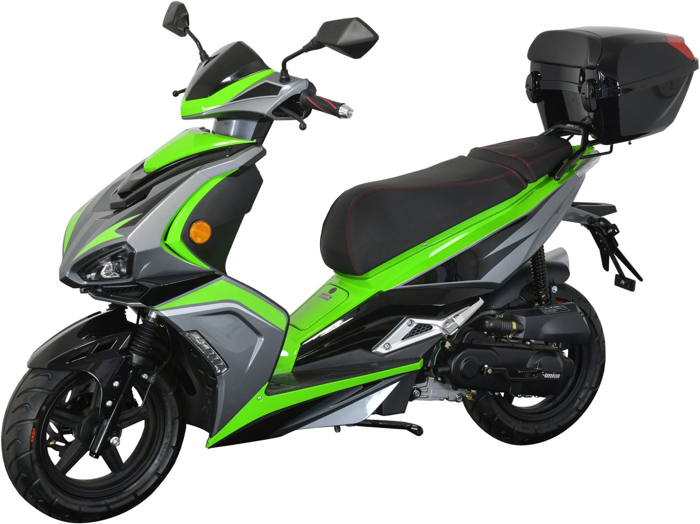 GT UNION Motorroller Striker 45, 49,5 ccm, 45 km/h, Euro 5, (Set, mit Topcase), Luftgekühlter Motor – Bild 2 von 5