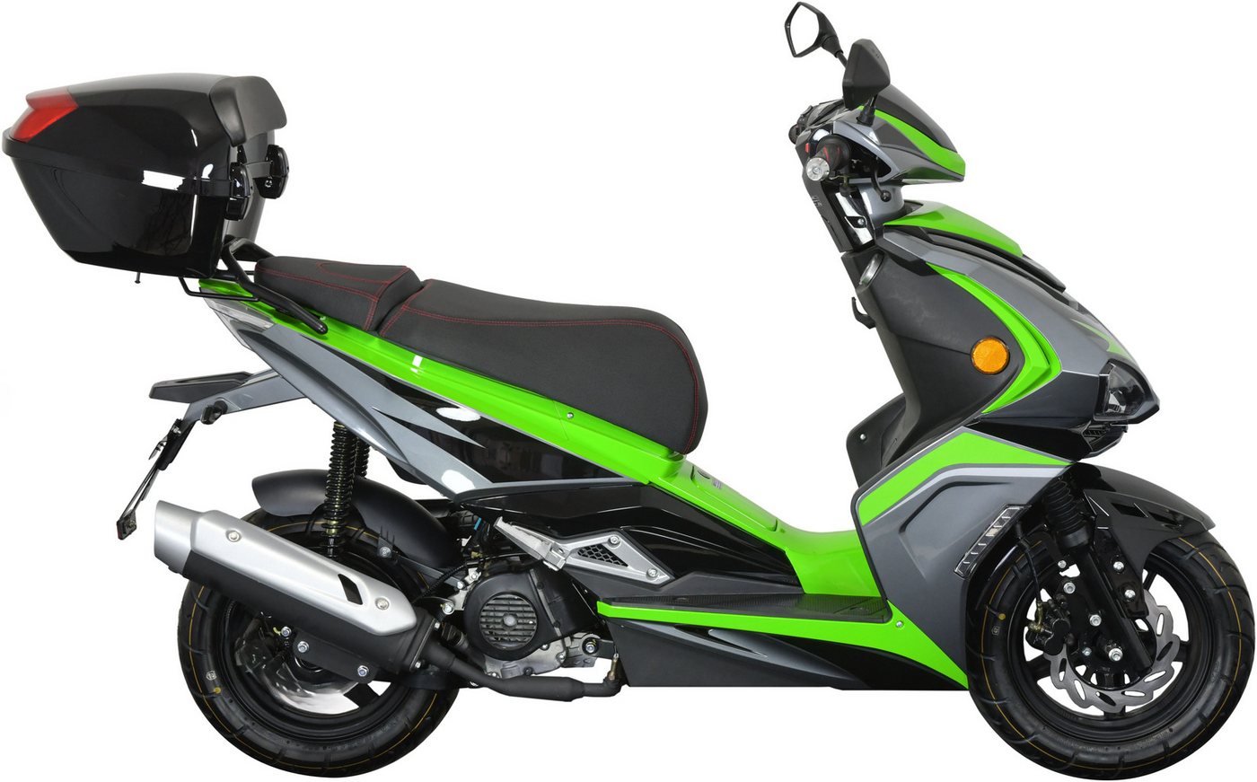 GT UNION Motorroller Striker 45, 49,5 ccm, 45 km/h, Euro 5, (Set, mit Topcase), Luftgekühlter Motor – Bild 3 von 5