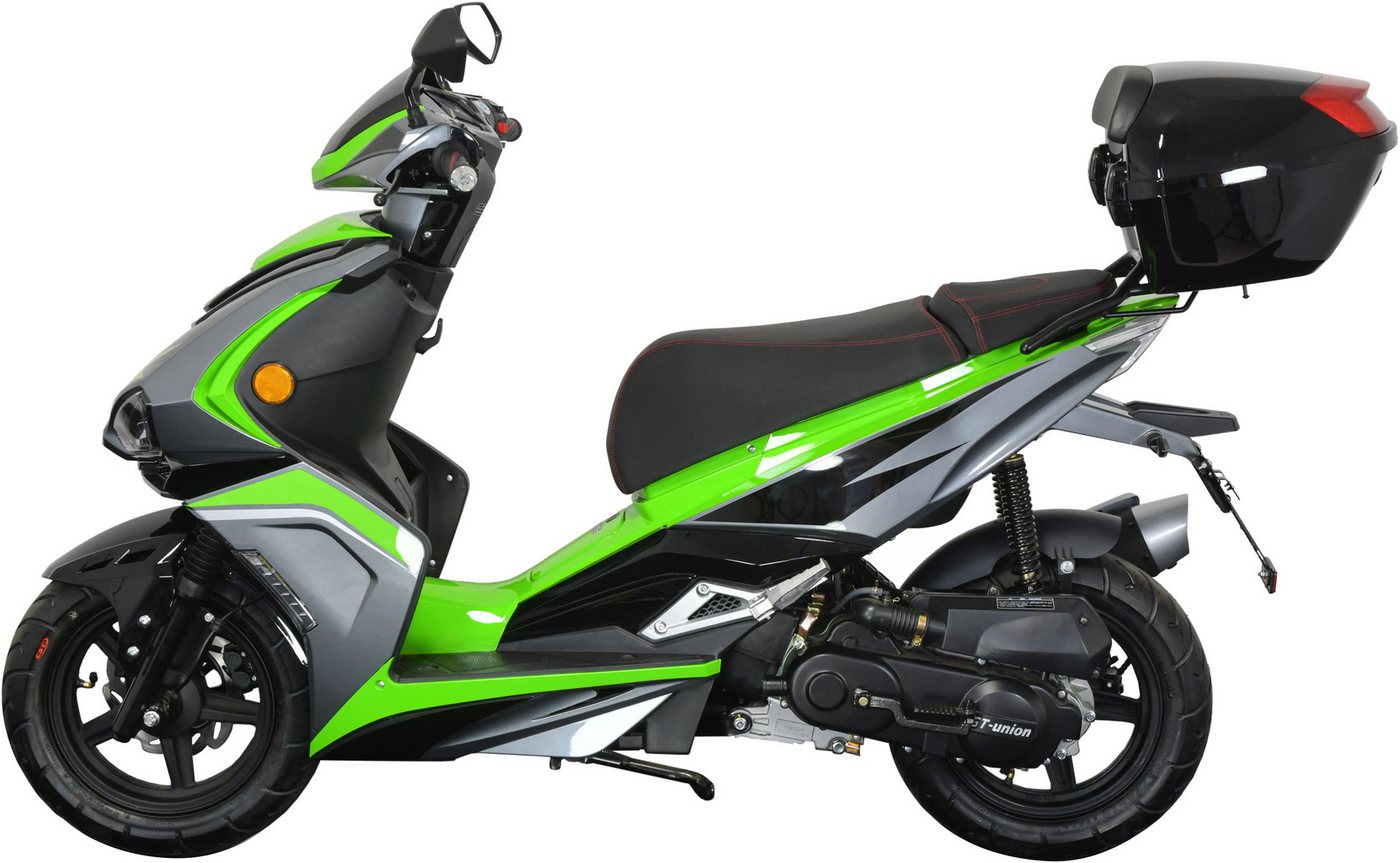 GT UNION Motorroller Striker 45, 49,5 ccm, 45 km/h, Euro 5, (Set, mit Topcase), Luftgekühlter Motor – Bild 4 von 5