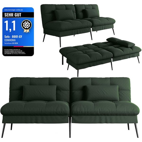 GTPLAYER Schlafsofa Bettsofa mit Schlaffunktion, Klappsofa