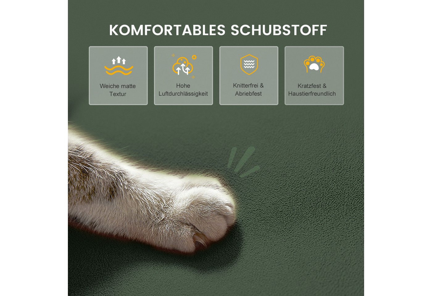 GTPLAYER Schlafsofa Bettsofa mit Schlaffunktion, Klappsofa – Bild 3 von 5