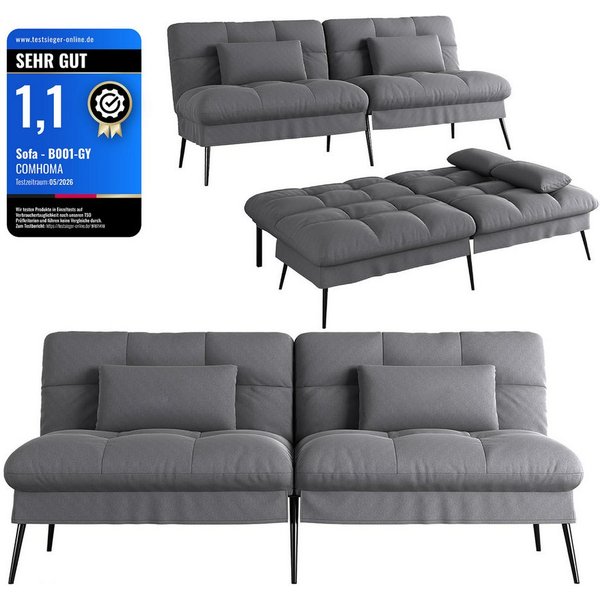 GTPLAYER Schlafsofa Bettsofa mit Schlaffunktion, Klappsofa