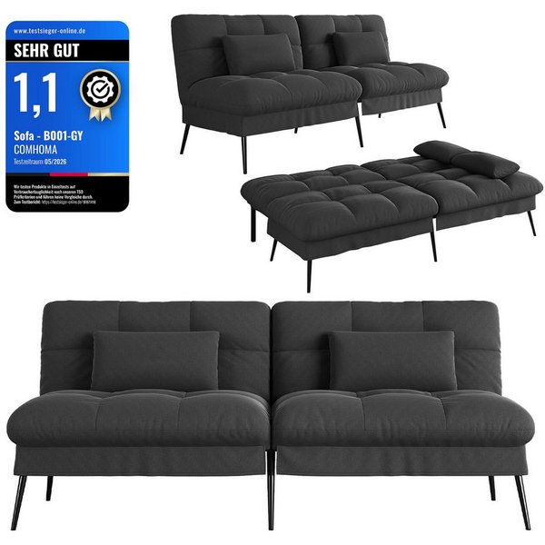 GTPLAYER Schlafsofa Bettsofa mit Schlaffunktion, Klappsofa
