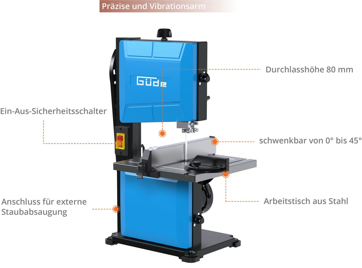 Güde Bandsäge GBS 200S – Bild 2 von 5