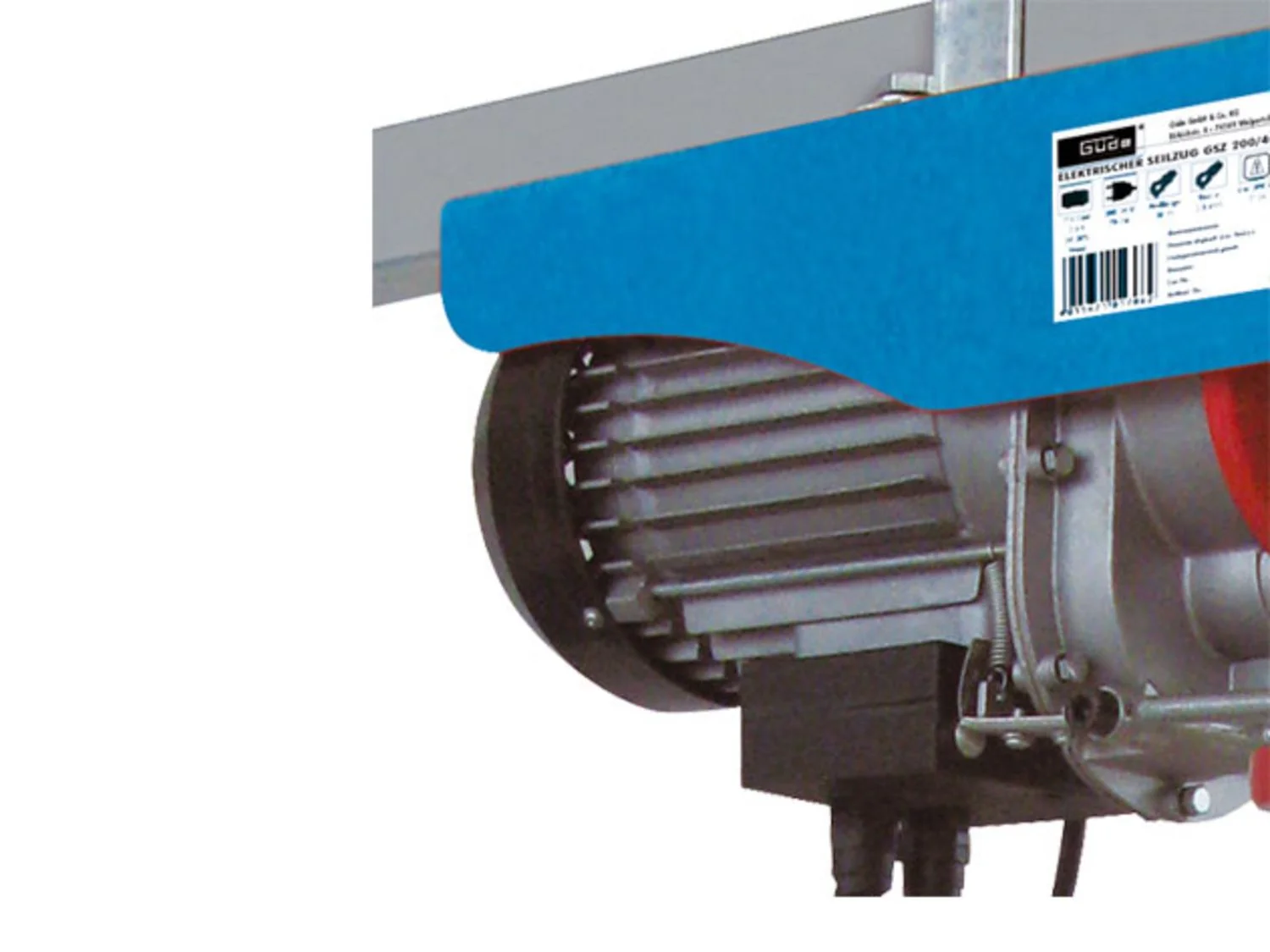 Güde Elektrischer Seilzug, bis 600 kg Hubkraft, 12 m Seillänge, 1050 Watt Leistung – Bild 3 von 4