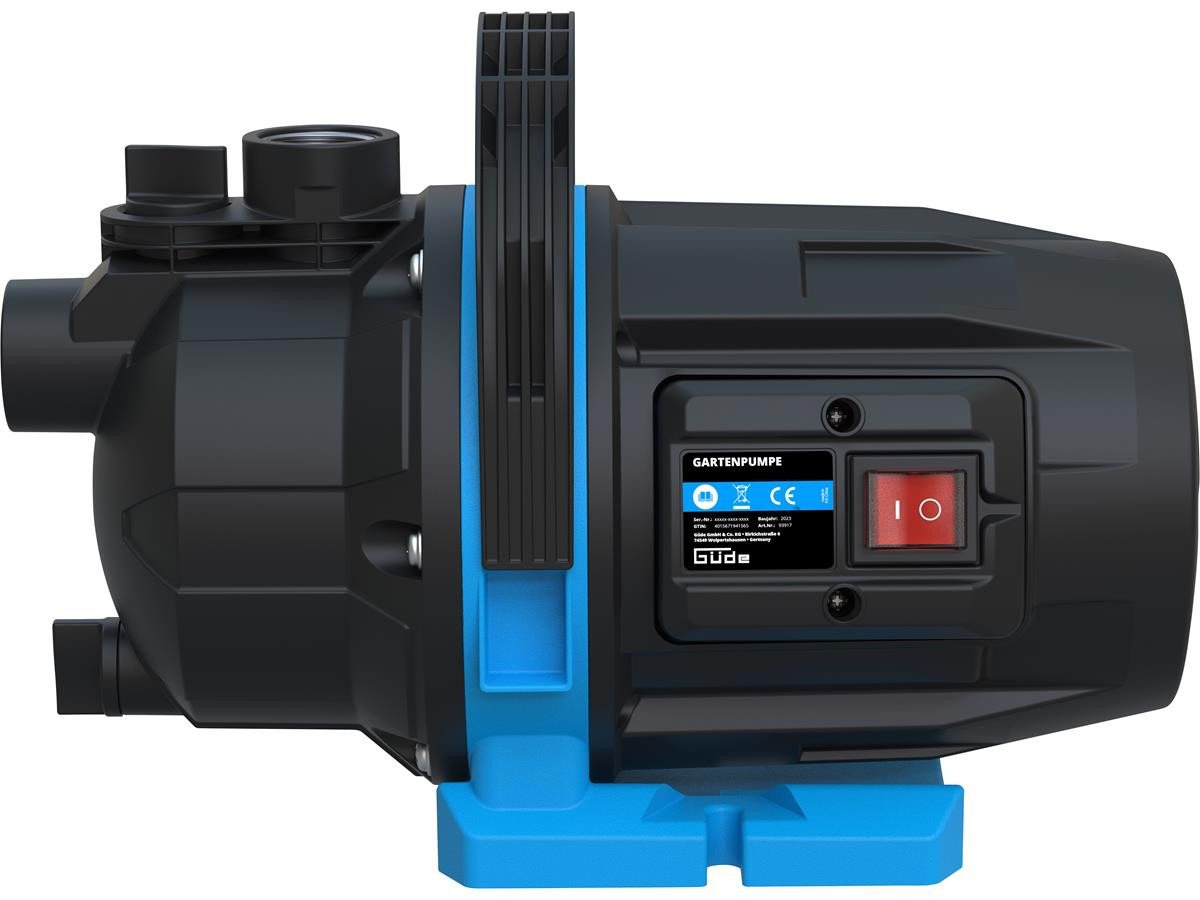 Güde Gartenpumpe GP 6035, 0,6 kW Motorleistung, 3200 l/h max. Fördermenge, 7 m max. Ansaughöhe – Bild 2 von 5