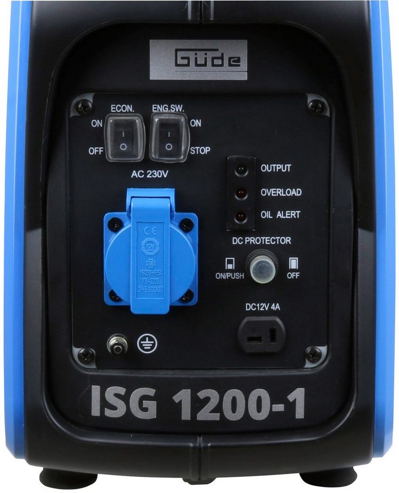 Güde Stromerzeuger ISG 1200-1, 1,3 in kW, inkl. 230 V Steckdose und Ladekabel – Bild 3 von 5