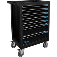 GÜDE Werkstattwagen »GW7 Black Line«, mit 165-teiligem Werkzeugset