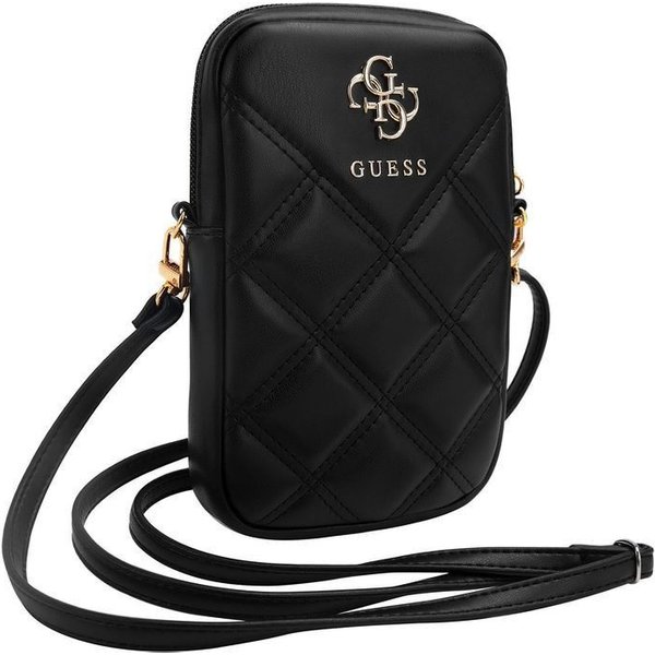 Guess Handytasche Umhängetasche gesteppt schwarz