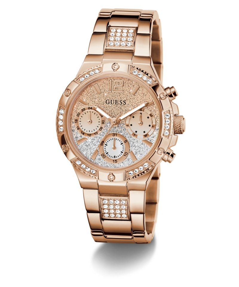 Guess Multifunktionsuhr HARLOW GW0950L4, Quarzuhr, Armbanduhr, Damenuhr, Edelstahlarmband, Datum – Bild 4 von 5