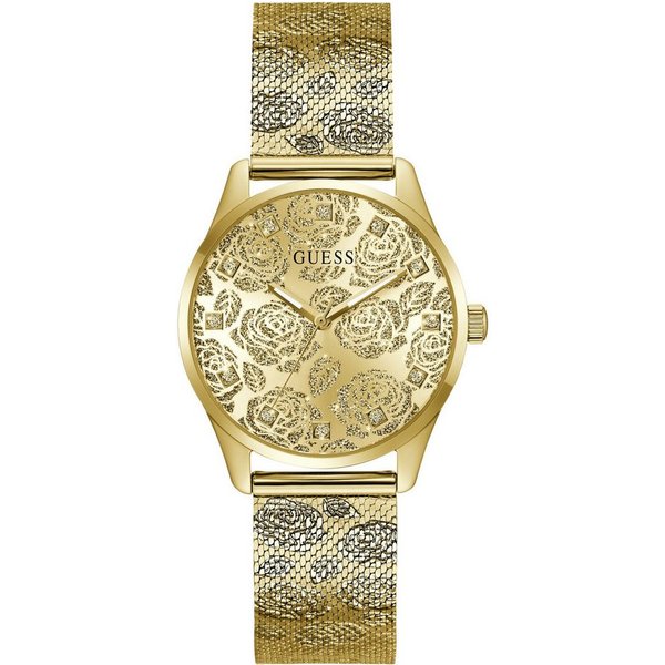 Guess Quarzuhr CALLA GW1040L2, Armbanduhr, Damenuhr, Edelstahlarmband, analog