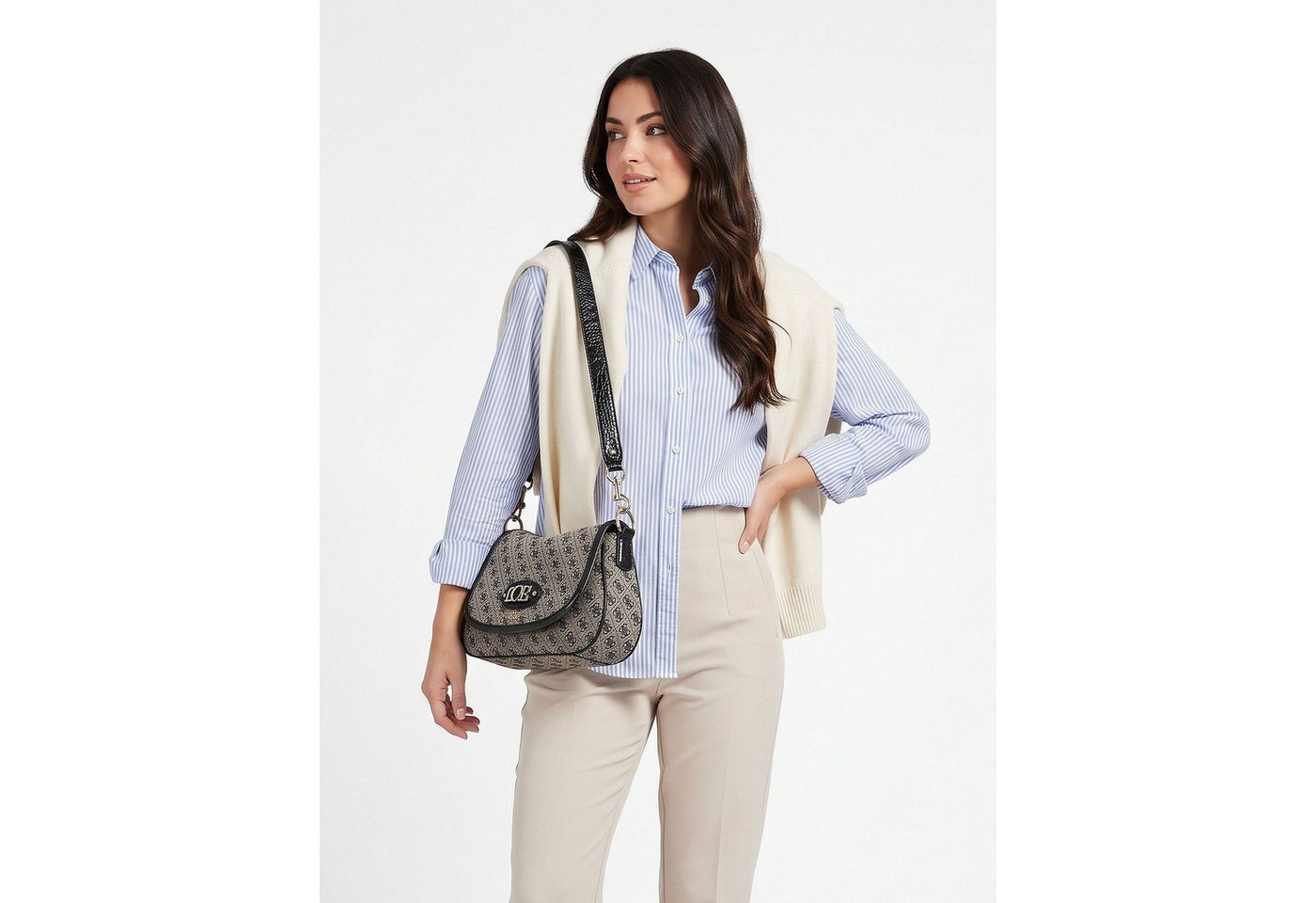 Guess Schultertasche Samantha, Polyester – Bild 2 von 5