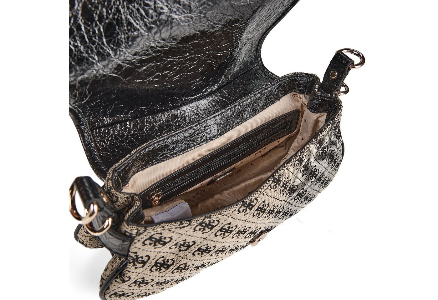 Guess Schultertasche Samantha, Polyester – Bild 5 von 5