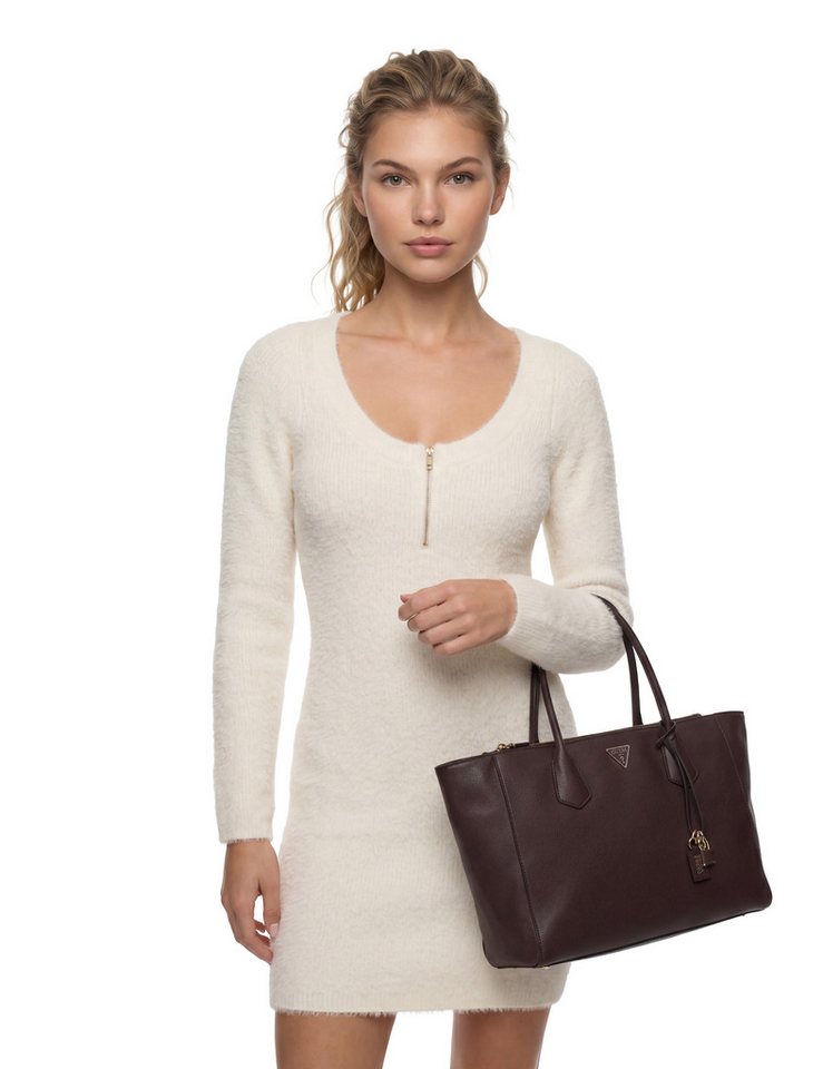 Guess Shopper MARISSA TECH TOTE (Set, Abnehmbarer Schlüsselanhänger), Damen Einkaufstasche, Umhängetasche, mit annehmbarem Schulterriemen – Bild 2 von 5