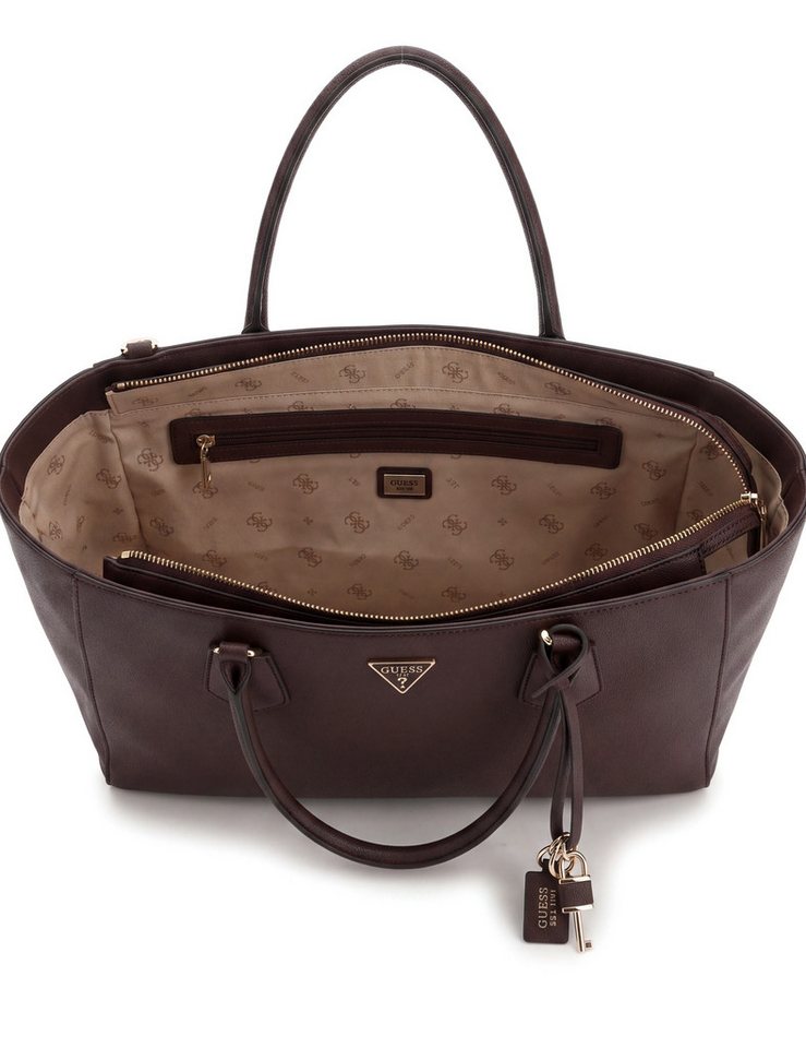 Guess Shopper MARISSA TECH TOTE (Set, Abnehmbarer Schlüsselanhänger), Damen Einkaufstasche, Umhängetasche, mit annehmbarem Schulterriemen – Bild 3 von 5